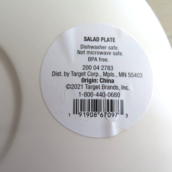 Threshold Red "Merry Everything" Melamine Salad Plates Set Of 2 Dishwasher Safe - Picture 4 of 7